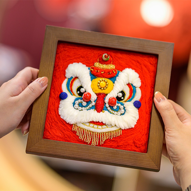 DIY Wool Felt Craft Kit - Lion Dance Frame