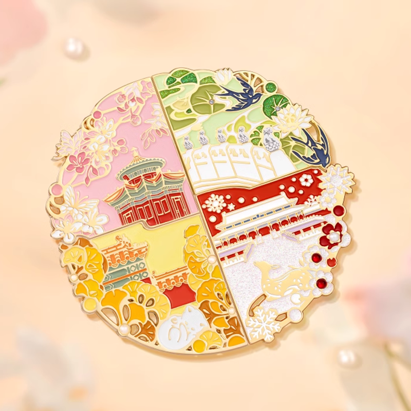 Forbidden City Four Seasons refrigerator sticker